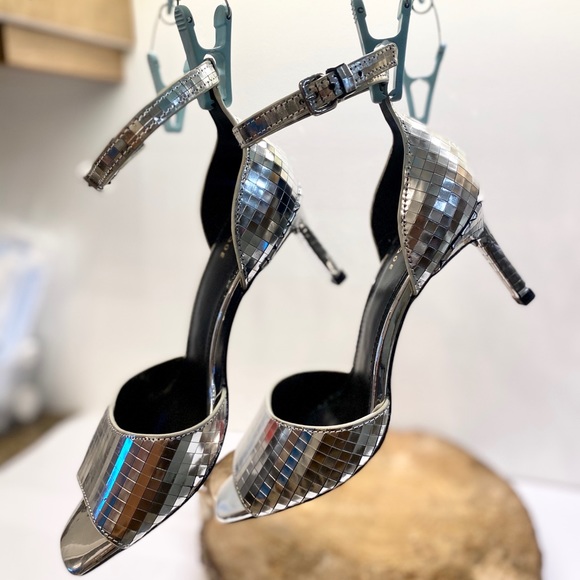 Vday special - Shiny disco ball mirror sandals - Picture 2 of 4